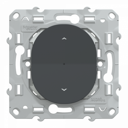 Wiser Ovalis - interrupteur connecté volet-roulant - 4A - zigbee - Anthracite