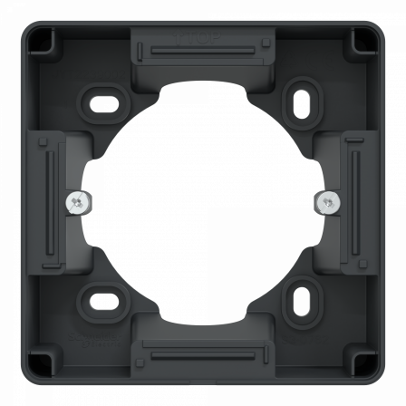 Ovalis - Boîte support 36 mm pour montage en saillie - Anthracite