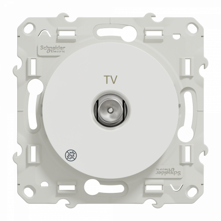 Odace - prise TV simple - Antibacterien