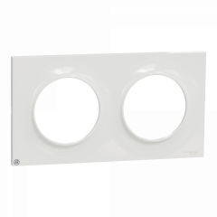 Odace Styl -  plaque 2 postes horizontaux ou verticaux 71mm antibactérien