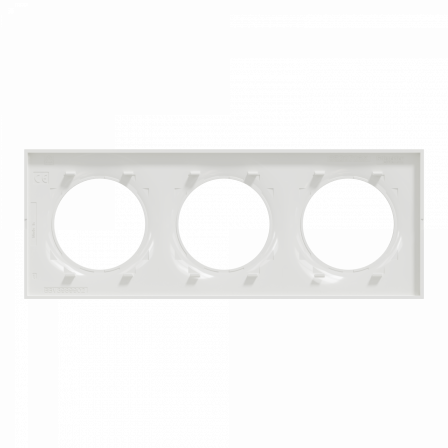 Odace Styl - plaque 3 postes horizontaux ou verticaux 71mm antibactérien