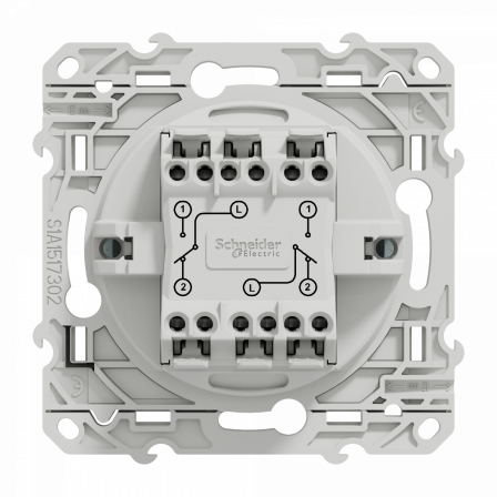 Odace - double va-et-vient - blanc Recyclé