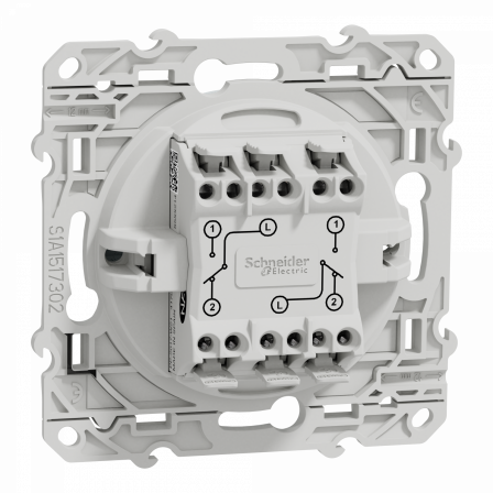 Odace - double va-et-vient - blanc Recyclé