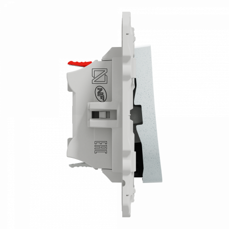 Odace - inter lumineux - blanc Recyclé 10A à vis LED orange 1,5mA local/temoin