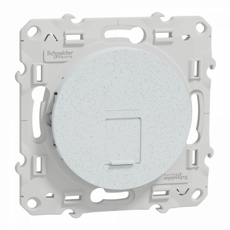 Odace - prise RJ45 cat.6 UTP - grade 1 à 2 (tél. + info.) - à vis - blc recyclé