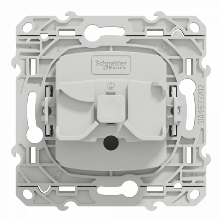 Odace - prise de courant 2P+T - blanc - 4 connexions rapides par pôle