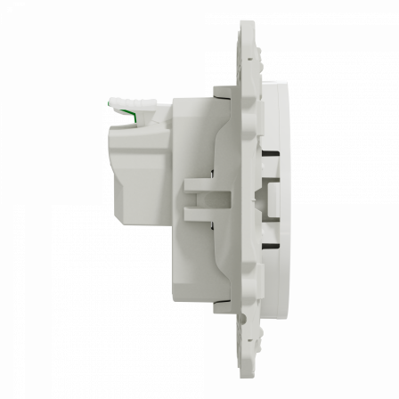 Odace prise de courant 2P+T - blanc - à puits