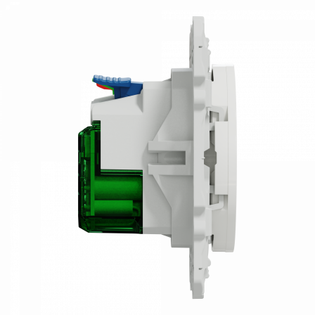 Odace - prise affleurante + USB C 10.5W - blanc