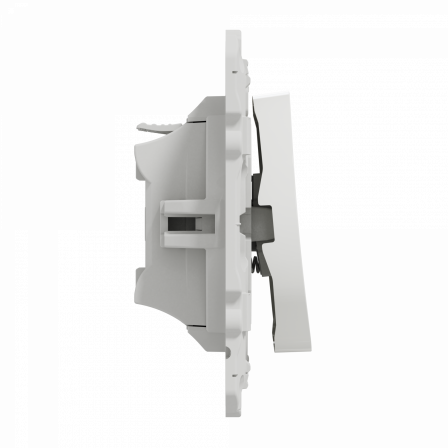 Odace - poussoir - blanc - avec symbole carillon