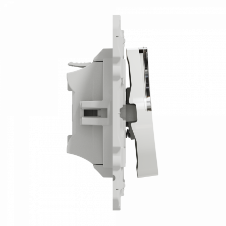 Odace - poussoir avec porte-étiquette - blanc