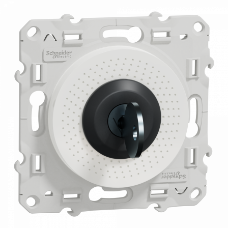 Odace - interrupteur à clé - blanc - barillet et clé inclus