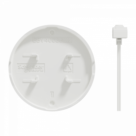 Odace - enjoliveur - blanc - livré avec 1 LED bleu 0 -15mA connexion par câble