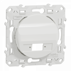 Odace - blanc - prise optique 1 sortie - compléter avec traversée VDIB6072001