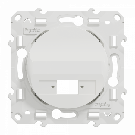 Odace - blanc - prise optique 1 sortie - compléter avec traversée VDIB6072001