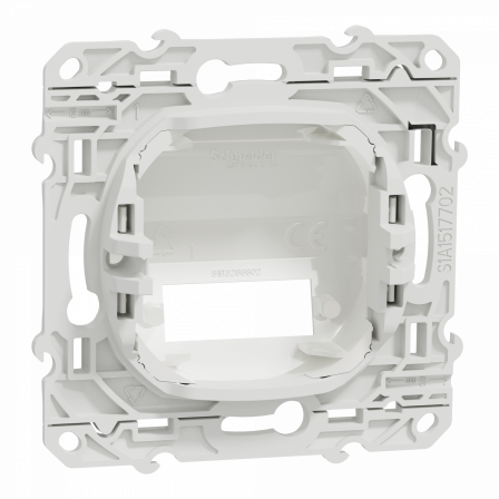 Odace - blanc - prise optique 2 sorties - compléter avec traversée VDIB6082001