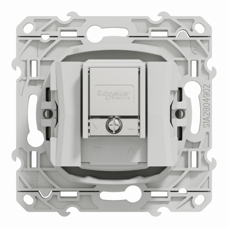 Odace - prise TV/FM/SAT - blanc - 2 entrées TV/FM et SAT