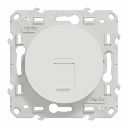Odace - prise RJ45 cat.6 UTP - grade 1 à 2 (tél. + informatique) - à vis - blanc