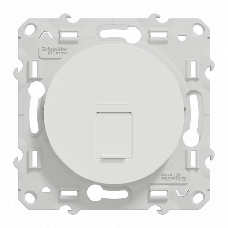Odace - prise RJ45 cat. 6a STP - grade 3 TV (+multimédia) - blanc