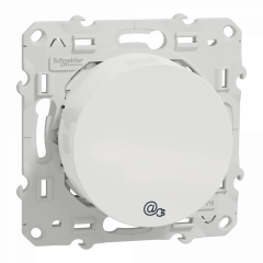 Odace - prise RJ45 CPL - blanc - compatible standard HPAV - 200Mbp/s