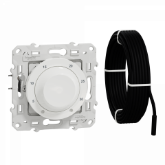 Odace - thermostat - blanc - 10A pour plancher chauffant - livré avec sonde
