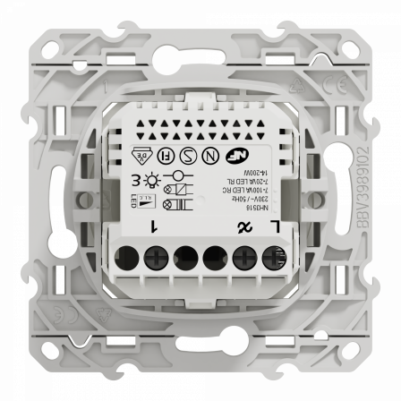 Wiser Odace - variateur rotatif LED - 2fils - zigbee - blanc