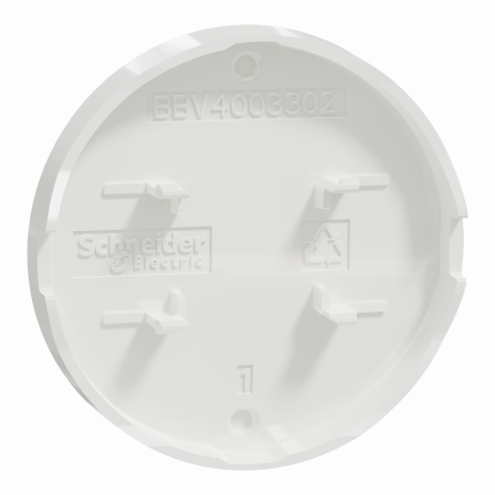 Odace - blanc - enjoliveur seul va-et-vient et poussoir