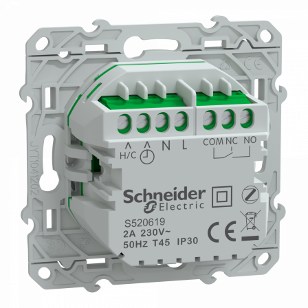 Wiser Odace - Thermostat connecté filaire - 2A - Blanc