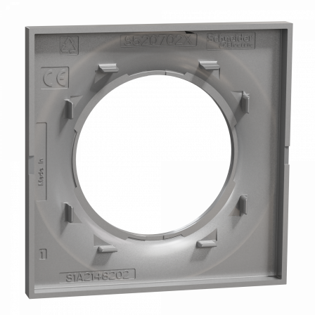 Odace Styl - plaque 1 poste aluminium