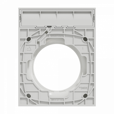 Odace Styl Pratic - plaque avec porte-étiquette 1 poste blanc