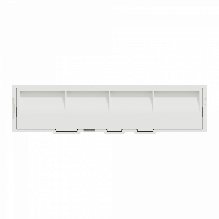 Odace Styl Pratic - plaque porte etiquette avec bloc lumineux 1 poste blanc