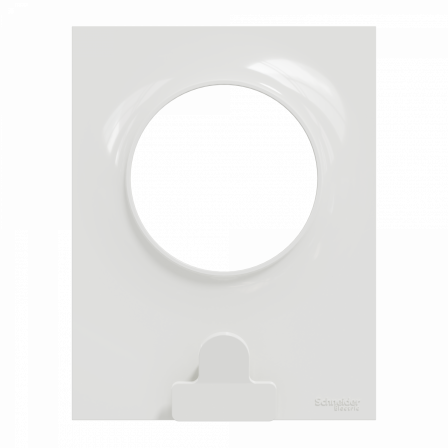 Odace Styl Pratic - plaque avec pince multi-usage 1 poste blanc