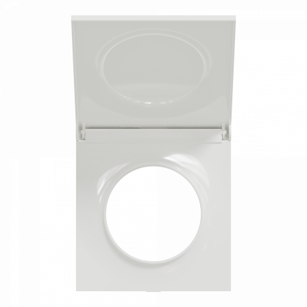 Odace Styl Pratic - plaque avec cache intégré pour prise 1 poste blanc