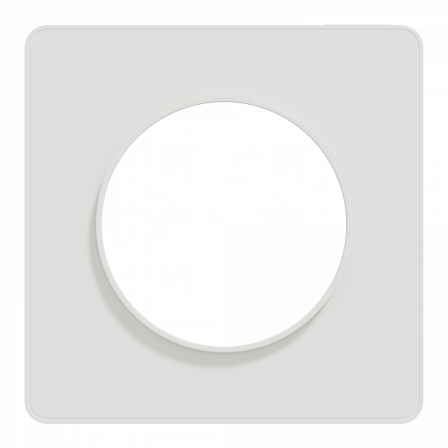 Odace Touch - plaque 1 poste blanc