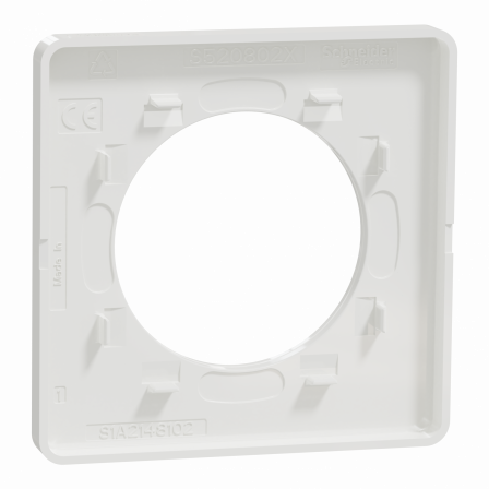 Odace Touch - plaque 1 poste Kvadrat ocre avec liseré blanc