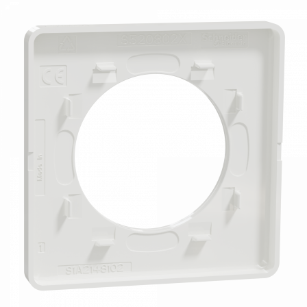Odace Touch - plaque 1 poste blanc