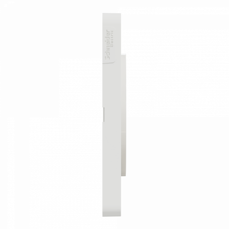 Odace Touch - plaque 3 postes horiz/vert 71mm bois nordique avec liseré blanc