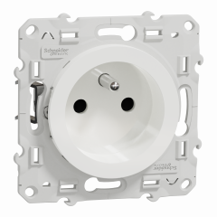 Odace - lot de 40 PC 2P+T S520049 - 4 connexions auto par pôle - blanc