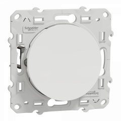 Odace - poussoir - blanc - 10A - griffes montées