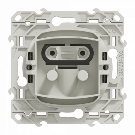 Odace - sortie de câble - blanc - griffes montées - 6 à 12 mm2