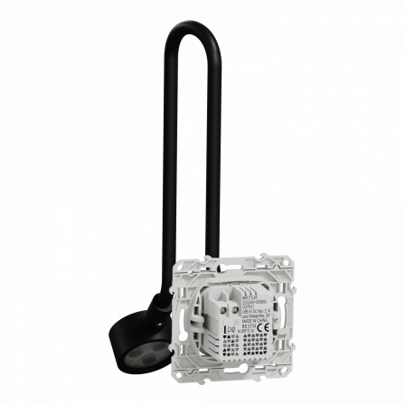 Odace - liseuse - avec prise USB type A - 2,1A - aluminium