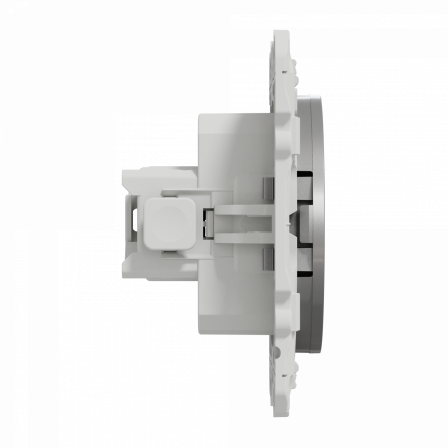 Odace - prise de courant 2P+T alu - 4 connexions rapides par pôle