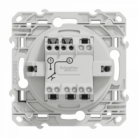 Odace - poussoir - aluminium - 10A