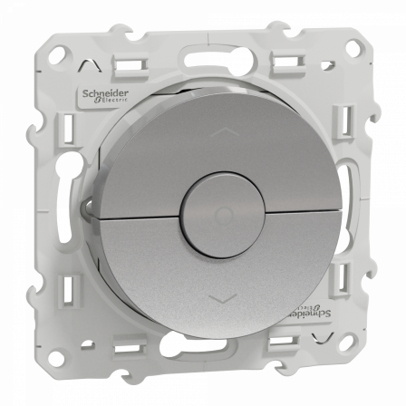 Odace - interrupteur - alu - 3 boutons montée/descente/stop pour volets-roulants