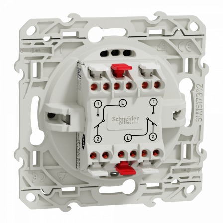 Odace - double va-et-vient - aluminium - connexion rapide