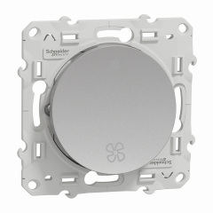 Odace - interrupteur VMC - aluminium - sans position arrêt