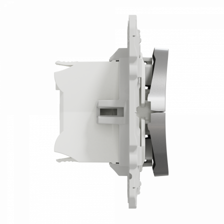 Odace - interrupteur VMC - aluminium - avec position arrêt