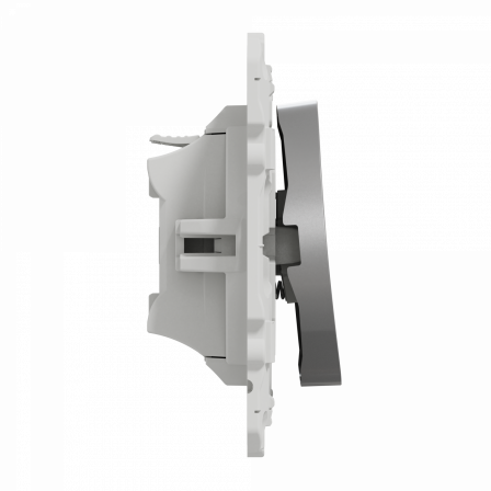 Odace - poussoir avec symbole carillon - alu - 10AX - NO - fixation par vis