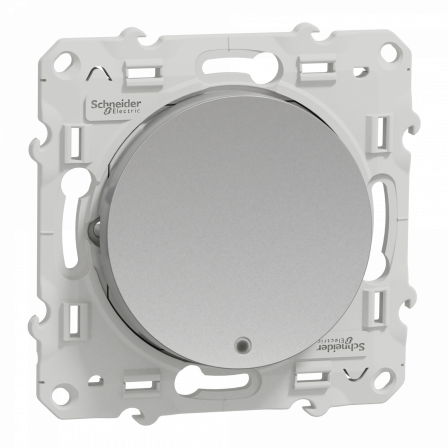 Odace - va-et-vient lumineux ou témoin - aluminium - 10A - LED orange 1,5mA