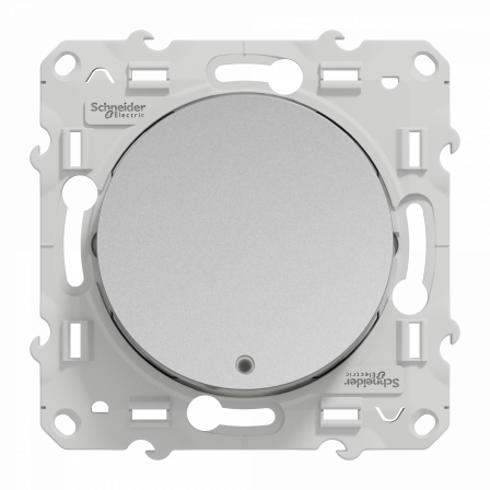 Odace - va-et-vient lumineux ou témoin - aluminium - 10A - LED orange 1,5mA