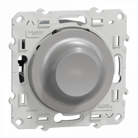 Odace - variateur de lumière universel  en 2 ou 3 fils 3W-100W (LED) - aluminium